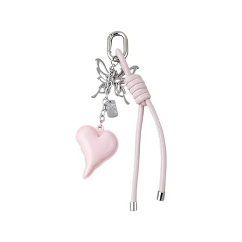 Fashion Keychain Phone Charm Stylish Heart Bag Anhänger Keyring Stylish Bags Accessoire Für Rucksack Und Geldbörse Handtasche Unisex Bag Charme Für Rucksäcke von YIZITU