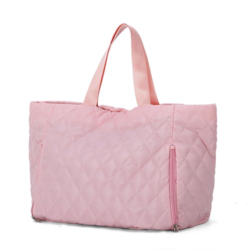 Fitness Tasche Gesteppte Handtasche Übernachtungstasche Große Kapazität Reisetasche Trendy Umhängetasche Turnbeutel Wochenendtasche Sporttasche, Aa von YIZITU