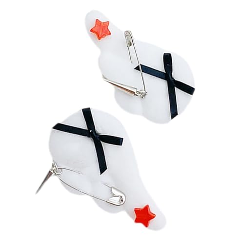 Flache Haarspange für Mädchen, Flügelband, Schleifen, Kette, Balletcore für Frauen und Mädchen von YIZITU