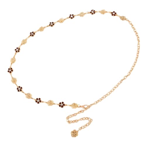 Frauen Taillenkette Mit Strasssteinen Blumendetail Verstellbarer Körperschmuckgürtel Für Freizeit Outfit Abendparty Tragen Taillenkette Für Kleider von YIZITU