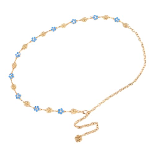 Frauen Taillenkette Mit Strasssteinen Blumendetail Verstellbarer Körperschmuckgürtel Für Freizeit Outfit Abendparty Tragen Taillenkette Für Kleider von YIZITU