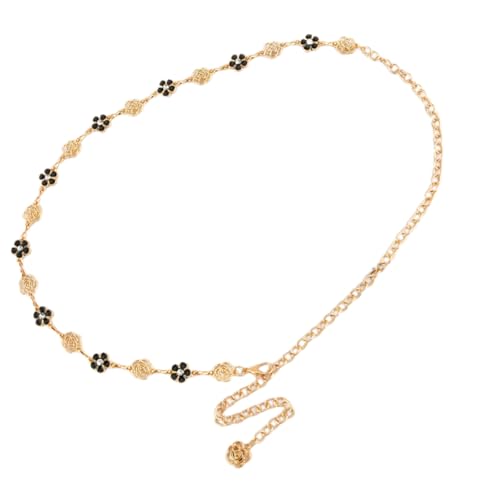 Frauen Taillenkette Mit Strasssteinen Blumendetail Verstellbarer Körperschmuckgürtel Für Freizeit Outfit Abendparty Tragen Taillenkette Für Kleider von YIZITU