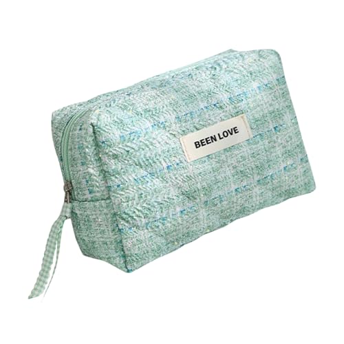 Gesteppte Make-up-Tasche für Damen, ästhetische Kosmetiktasche, ästhetische Wäsche, große Kapazität, Kulturbeutel, Reise-Organizer, großes Fassungsvermögen, Make-up, gesteppt, Kosmetik, Kulturbeutel von YIZITU