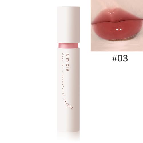 Glanz Glänzend Lipgloss Nahrhaft Lipgloss Wasserdichtem Glanz Nicht Stellvertretender Flüssiger Lippenstift Für Mädchen Und Frauen Spiegel von YIZITU