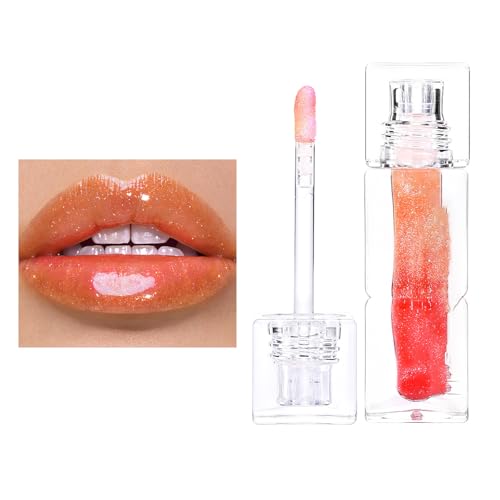 Glitzer Flüssiger Lippenstift Feuchtigkeitsspenstig Feuchtigkeitsspendende Lipgloss Frauen Funkeln von YIZITU