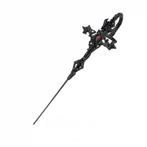 Gothic Styles Crosses Piercing Ohrschstene Schwarz Beschichtete Legierungsschmuck Nervös Punk Accessoires Für Konzerte Nacht Outs Und Dunkle Mode Sieht Gothic Croses Piercing Ohrschstene Aus von YIZITU