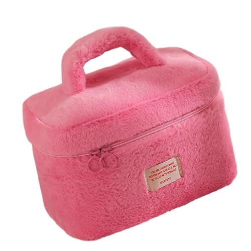 Große Kapazität, Plüsch-Make-up-Organizer, tragbares Accessoire für Zuhause oder unterwegs, den täglichen Gebrauch von YIZITU