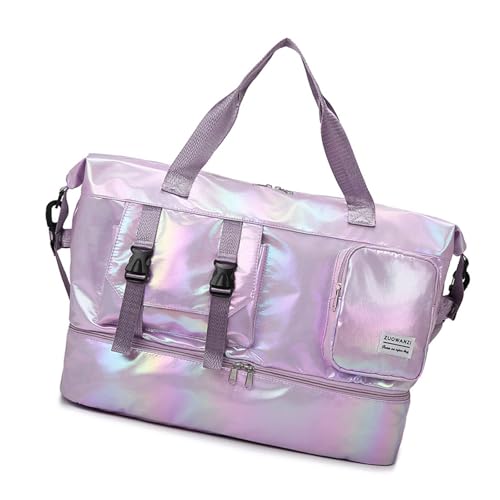 Große Kapazität Turnbeutel mit separatem Schuhfach und trockener Nassaufbewahrung für Reisen Fitness Training Nylon Gym Bag für Sport und Outdoor, C, Mass Beauty von YIZITU