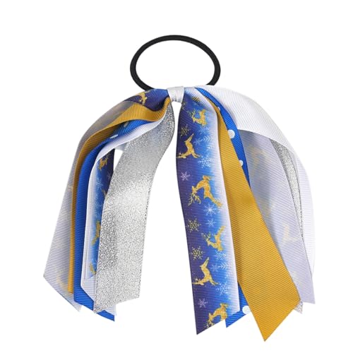 Haargummis aus Seide mit Weihnachtsmotiven, ausgezeichnetes Haar-Accessoire, bequemes Tragen für kleine Mädchen von YIZITU