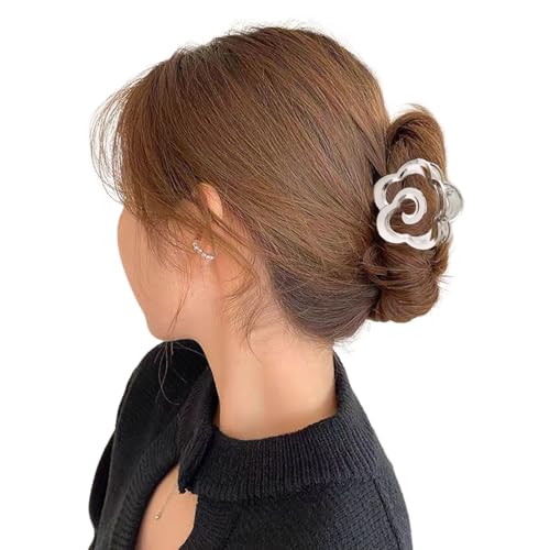 Haarklammer für kreative Rose, große Haarspangen, einfache Verzierung, einfache Verzierung, Blumen-Kopfschmuck von YIZITU