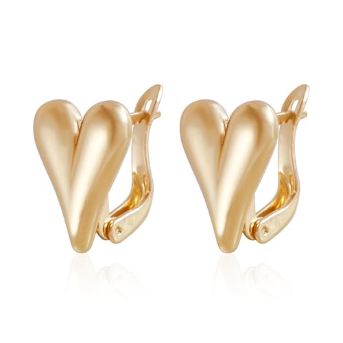 Herz-Ohrstecker, Herz-Ohrringe, Modeschmuck, stilvolle Ohrpiercings, Legierung, Textur für jugendliche Frauen, legere Outfits, Büroschmuck, Einheitsgröße, Wie beschrieben, Wie beschrieben von YIZITU