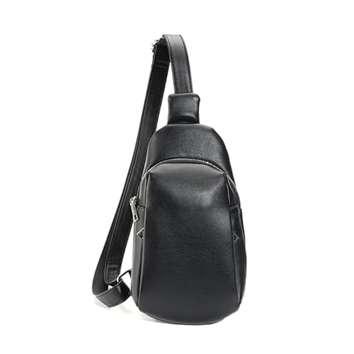 Hüfttasche aus PU-Kunststoff, große Kapazität, Sport-Gürteltasche, Brusttasche, multifunktional, Damen, Crossbody, Hüfttasche, Schultertasche, Schwarz , Schwarz von YIZITU