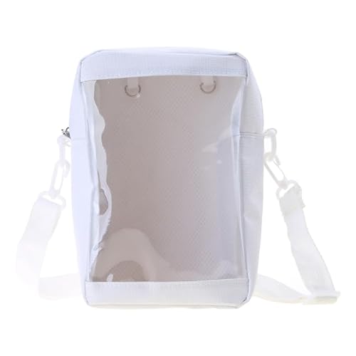 Ita-Tasche im japanischen Stil für Mädchen und Damen, transparent, niedlich, klein, Kuriertasche, Teenager, Crossbody-Tasche, weiß von YIZITU