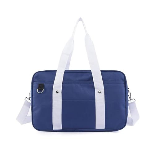 JK Umhängetasche im japanischen Stil, Umhängetasche, Mehrzwecktasche, Mädchen, Studenten, Handtasche, blau/weiß von YIZITU