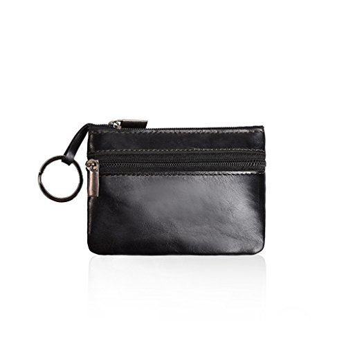 Kleine Münzgeldbörse für Damen, Kinder, Herren, Damen, kleine Größe, Schwarz , Mass Beauty von YIZITU