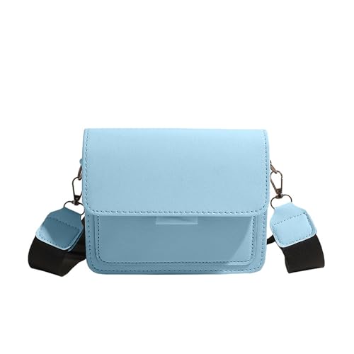 Kleine Umhängetasche im modernen koreanischen Stil, funktionelle Umhängetasche aus PU-Leder mit verstellbarem Riemen für verschiedene Anlässe, PU-Leder-Geldbörse, blau, One Size Kleine Umhängetasche im modernen koreanischen Stil, funktionelle Umhängetasche aus PU-Leder mit verstellbarem Riemen für verschiedene Anlässe, PU-Leder-Geldbörse, blau, One Size von YIZITU