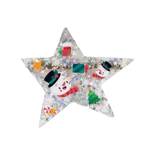 Knitterfreie Weihnachts-Haarspange, Mistelzweig-Haarnadel, Entenschnabel-Clip für Neujahr, Schmuck, Mistelzweig-Haarspangen für Damen von YIZITU