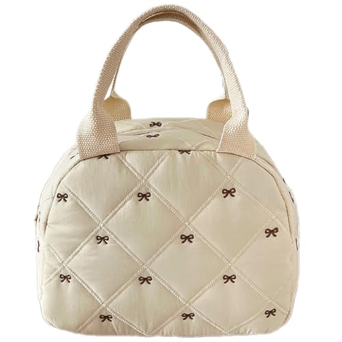 Kosmetiktasche mit schönen Schleifen, große Kapazität, Kulturbeutel, Hautpflege-Aufbewahrungstasche, Reise-Kulturbeutel für Damen, Kosmetiktasche, große Kapazität, Kulturbeutel, Hand-Make-up-Tasche von YIZITU