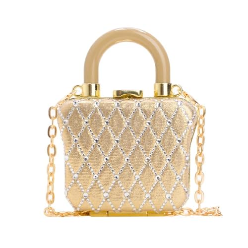 Luxus Strass Strass Tasche Kleine Abendtasche für Hochzeiten und Partys Kompakte Größe Handtasche Lippenstift Etui von YIZITU