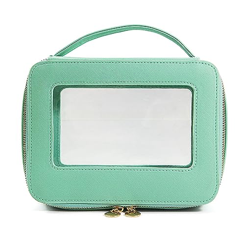 Make-up-Tasche, transparent, Kulturbeutel, großes Fassungsvermögen, Make-up-Organizer-Tasche für Körperpflege, Schönheit, Reißverschluss, Kosmetik, B, Mass Beauty von YIZITU