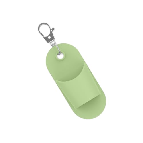 Mehrzweck-Neopren-Schlüsselanhänger, Lippenstiftschutz, Reisefreundlich, Make-up-Tasche, Alternative für Zubehör, rechteckiger Lippenbalsam-Halter, grün, Einheitsgröße von YIZITU