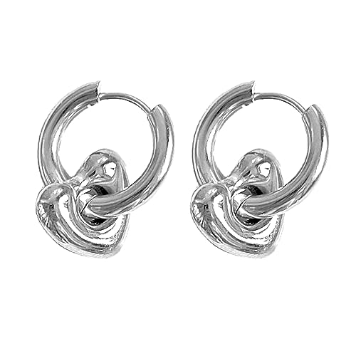 Mode Abtrennbare Star Herz Dangle Ohrringe Hip Hop Drop Ohrringe Streetstyle Streetstyle Pendellie Schmuck Zauber Ohrring Punk Fashion Hangle Cooler Anhänger von YIZITU