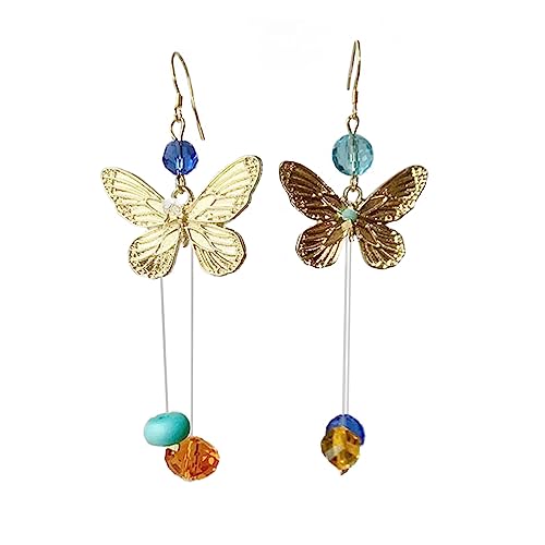 Modische Gelbe Schmetterling Ohrringe Acrylmaterial Statement Schmuck Anhänger Ohrringe Ohrhänger Für Frauen Mädchen Schmetterling Anhänger von YIZITU