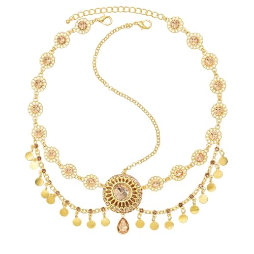 Modische Pailletten Quasten Stirnbänder Stilvolle Kopfbedeckung Kreative Kopfkette für verschiedene Haartypen von YIZITU