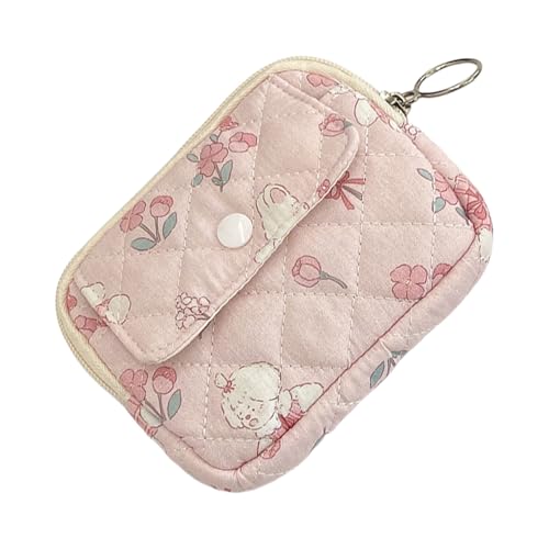 Münzbeutel mit Blumenmuster, Cartoon-Geldbörse, Kleingeldtasche, kleine Aufbewahrungstasche, koreanische Stile, Münzbörse für Damen und Mädchen, florale kleine Aufbewahrung, koreanische Stile von YIZITU