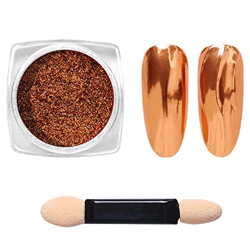 Nagelkunst Effekt Chrompigmentpulver Pulver Staub Chrom Nagelpulver Maniküre Kunstdekor Für W/Lidschatten St. Glitzer Staub Holographie Acryl Für Gelpolitur von YIZITU