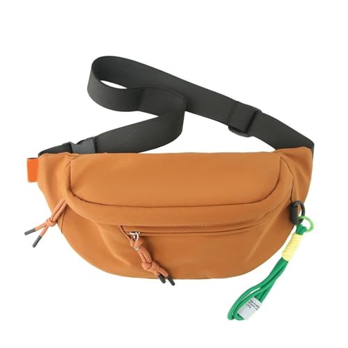 Nylon-Hüfttasche mit mehreren Taschen, große Kapazität, Umhängetasche, Reißverschluss, Brustgürteltasche für Unisex, Sport, Crossbody, a, Mass Beauty von YIZITU