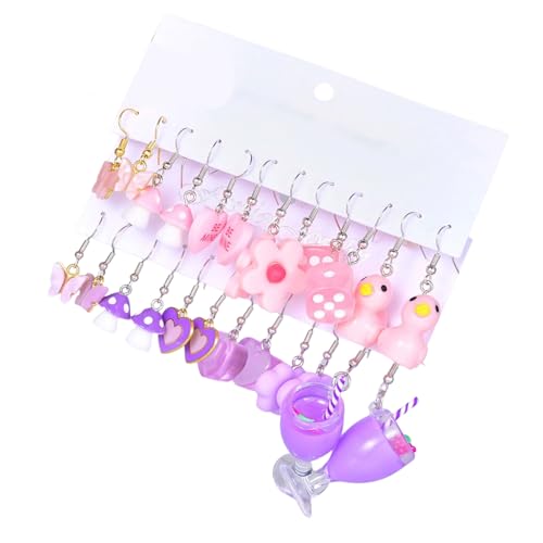 Ohrhänger, einzigartiges Tropfen-Set, modischer Ohrschmuck, Legierung, Textur, geeignet für Damen und Teenager, Einheitsgröße, Wie beschrieben, Wie beschrieben von YIZITU