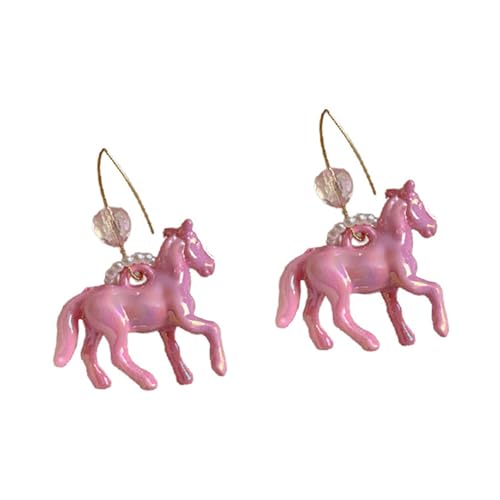 Ohrhänger mit Pferdemotiv, Kunstharz, Tierohranhänger, auffällig, stilvolles Ohr-Zubehör für Mode-Liebhaber, Party-Accessoire für Frauen und Mädchen, 1, Harz, Legierung, Nein Ohrhänger mit Pferdemotiv, Kunstharz, Tierohranhänger, auffällig, stilvolles Ohr-Zubehör für Mode-Liebhaber, Party-Accessoire für Frauen und Mädchen, 1, Harz, Legierung, Nein von YIZITU