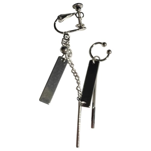 Ohrmanschetten-Ohrringe, lange Quasten, Ohrringe, jugendliche Frauen, Ohrschmuck, nicht durchbohrt, Legierung, Textur für den täglichen Halloween-Schmuck, Einheitsgröße, Wie beschrieben, Wie von YIZITU