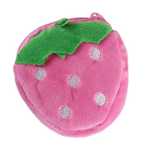 Plüsch-Münzgeldbörse, Schlüsselanhänger, Münzbörse mit Karabinerverschluss, Obst für Kinder, Weihnachten, Geburtstag, Geschenk, einfach in einer Handtasche oder Tasche zu tragen, B, Mass Beauty von YIZITU