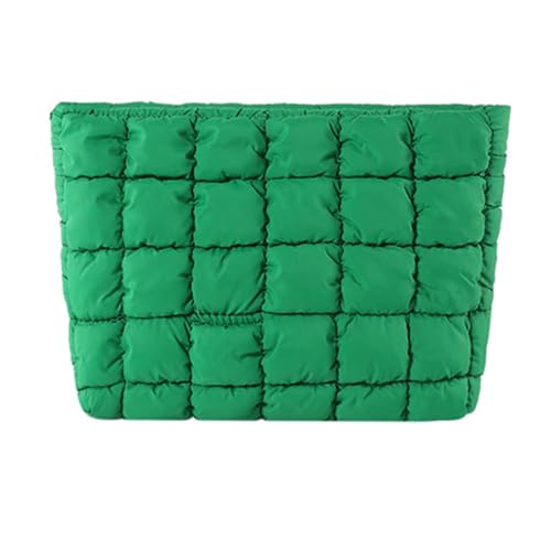 Praktische Nylon-Kosmetiktasche und Make-up-Halter für Damen für Pendler und gesellschaftliche Veranstaltungen, mit reichlich Stauraum für Damen, grün, Mass Beauty von YIZITU