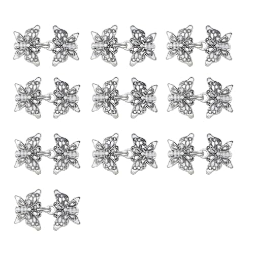 Pullover Clip Chain Chain Schal Pin Cape Clasp Strickjacke Klemmen Auf Hakenclip Für Frauen Schmetterlingsschal Sicher Grip Fashion Clips Set Set von YIZITU