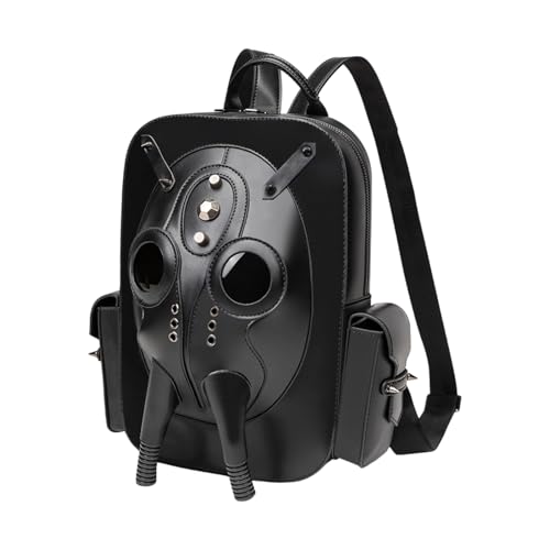 Punk Alien Inspiriert Xenomorph Rucksack Geräumiger Unisex PU Leder School Tasche Praktische Konstruktion Trendy Buchbeutel Punk Alien Geldbörse von YIZITU