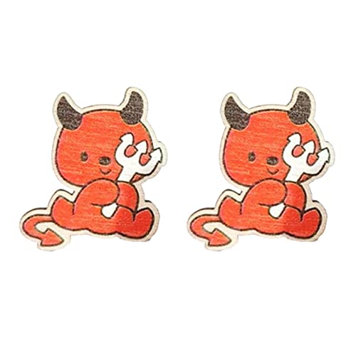 Punk Devil Bat Witch Kürbisohrringe Bolzen von YIZITU
