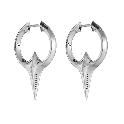 Punk Rock Männer Frauen Verjüngen Spikes Rivet Huggie Hoop Ohrringe Gold Silber Farbe Kleine Ohr Hoop Schmuck Accessoire Ohrringe Für Frauen Gold Silber Für Jugendliche Mädchen Huggie Und von YIZITU