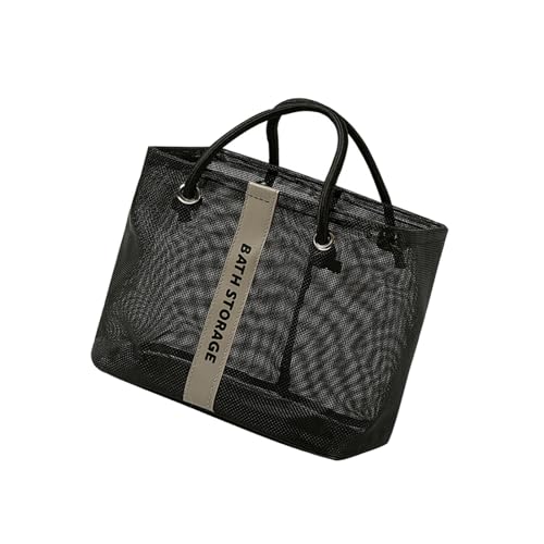 Reise-Kulturbeutel für Damen und Herren, Duschtasche, Waschraum, Aufbewahrungskorb, Make-up, Kosmetik-Organizer, Schwarz (klein) von YIZITU