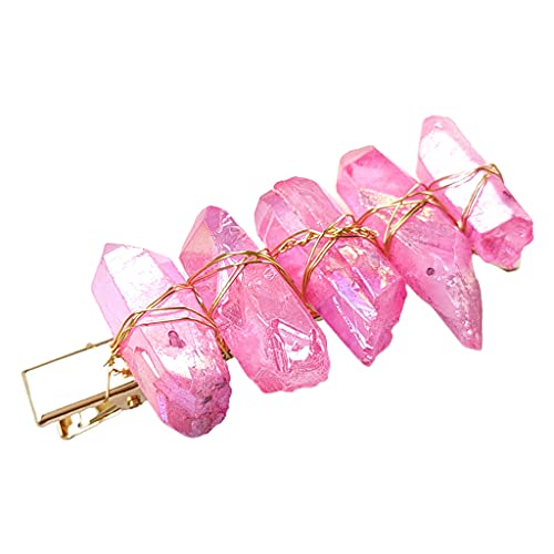 Royal Queen Kristall-Haarnadel für Hochzeit, Farbe, transparente Clips für Damen, Kostüm, Brautschmuck, Haarschmuck von YIZITU