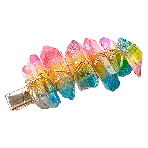 Royal Queen Kristall-Haarnadel für Hochzeit, Farbe, transparente Clips für Damen, Kostüm, Brautschmuck, Haarschmuck von YIZITU