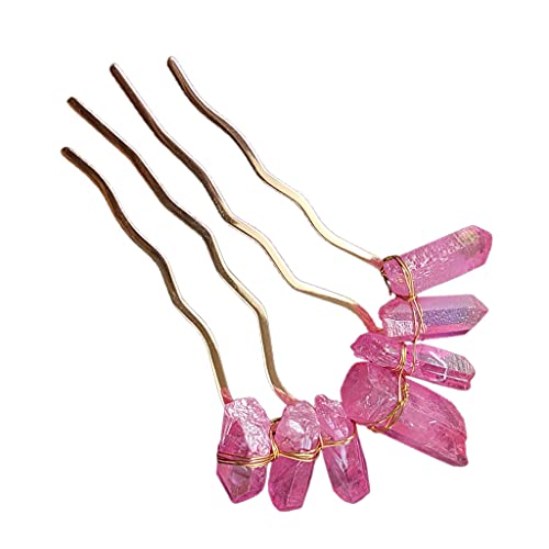 Royal Queen Kristall-Haarnadel für Hochzeit, Regenbogen-Haarkamm für Damen, Kostüm, Brautschmuck, Haarschmuck von YIZITU