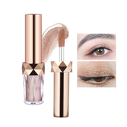 Schimmer Flüssiger Lidschatten Dauerhafte Lidschatten Flüssiges Mehrdimensionales Auge Sieht Schatten Mit Präzisions Applikator Glitzer Metallic Aus. von YIZITU