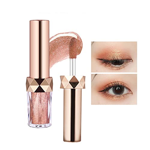 Schimmer Flüssiger Lidschatten Dauerhafte Lidschatten Flüssiges Mehrdimensionales Auge Sieht Schatten Mit Präzisions Applikator Glitzer Metallic Aus. von YIZITU