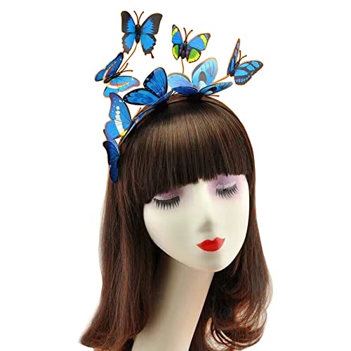 Schmetterlings-Fascinator-Hut, 3D-Schmetterlings-Stirnband, Schmetterlings-Kopfschmuck, Teeparty-Hut, Schmetterlings-Haarband, Schmetterlings-Haarreif, 3D-Schmetterlings-Stirnband von YIZITU