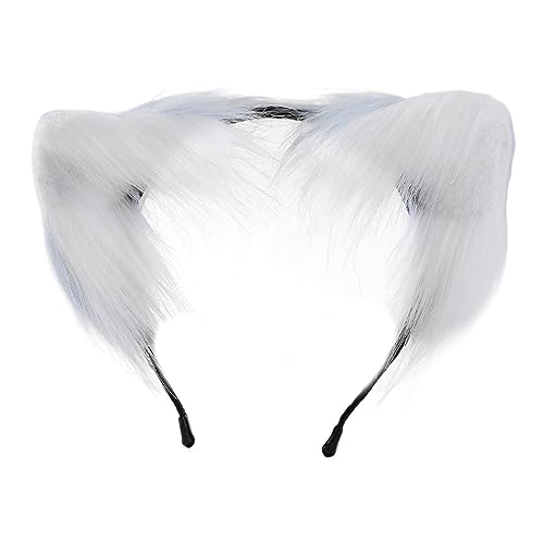 Schöne Füchse Ohrform Hair Hoop Cosplay Anime Charakter Hairband Live Broadcast Cosplay Kopfbedeckung Für Teenager Frau Katze Ohr Stirnband Erwachsener Größe Katzen Stirnband Make Up Für Waschen von YIZITU