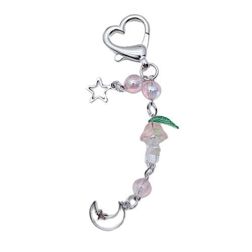 Schöne Sternblume Perlen Telefon Charme Straps Autoschlüssel Hängende Anhänger Y2K Bag Dekoration Lanyard Geldbörse Zubehör Telefon Schlüsselbund Für Schlüssel Cartoon Charm Chain Bowknot von YIZITU