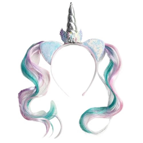 Schönes Gehörnliches Stirnband Für Kleines Mädchen Mit Fischschwanz Designs Cartoon Hairhoop Für Geburtstagsfeiern Und Themenveranstaltungen Mädchen Geburtstagsgeschenk von YIZITU